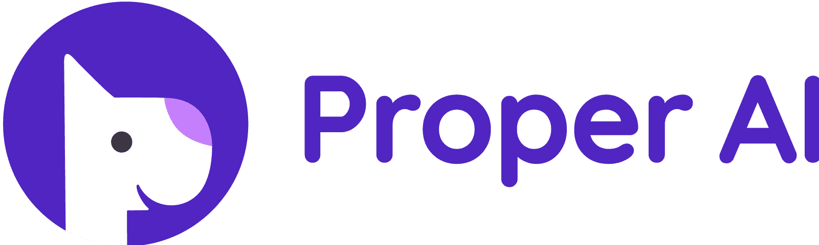 Proper AI Logo Purple