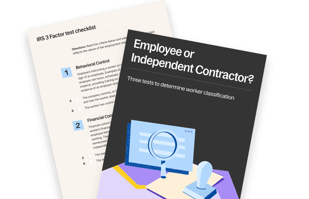 Three Tests to Determine Worker Classification