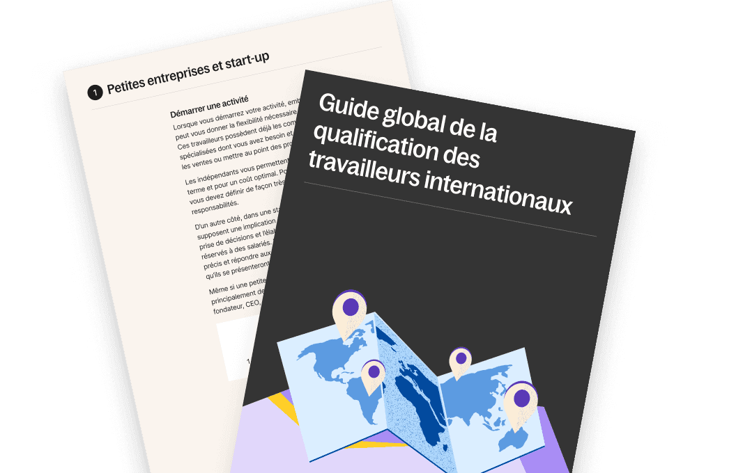 Guide global de la qualification des
travailleurs internationaux