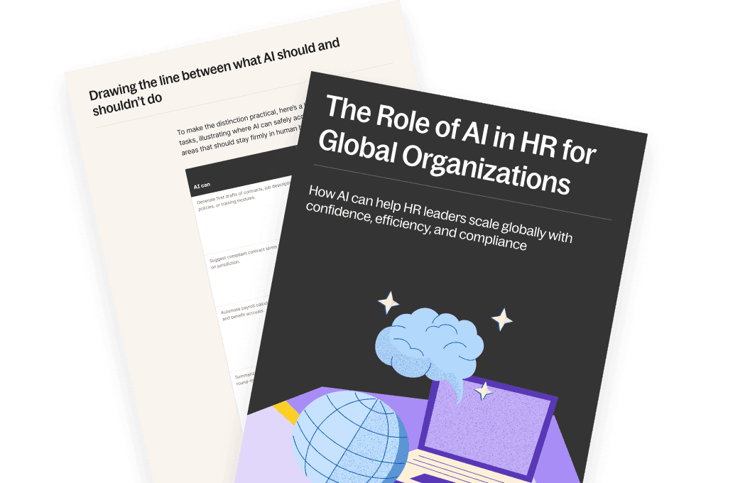 Role of AI in HR guide hero illustration